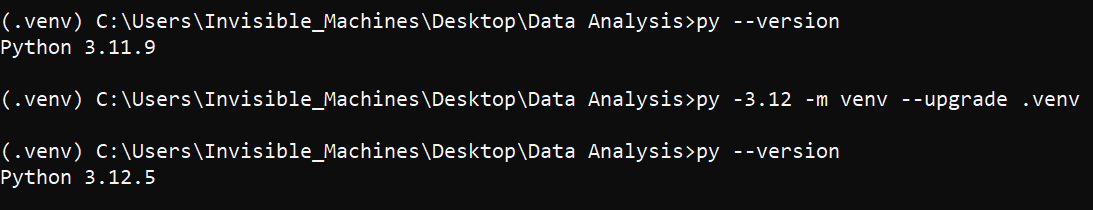 Upgrading Base Python Version